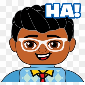 Lego® Duplo® Town Messages Sticker-1 - Cartoon, HD Png Download - lego face png