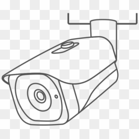 Clip Art Cables And Ratings Lorex - Security Camera Drawing Png, Transparent Png - security cameras png