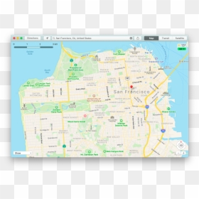 Apple Maps Macos App Directions - Atlas, HD Png Download - google map image png