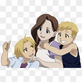 Trisha Elric Png - Alphonse Elric Child, Transparent Png - happy family images png