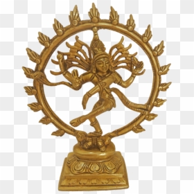 Antique Finish Dancing Natarajar Brass Statue , 2 X - La Danse De Shiva, HD Png Download - natarajar png