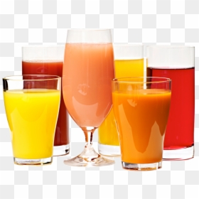 Colorful Drink Png - Fruit Juice In A Glass, Transparent Png - papaya juice png