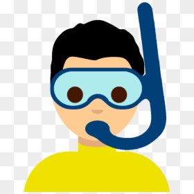 Scuba-diving Boy Emoji - Scuba Diving Emoji Free, HD Png Download - boy emoji png