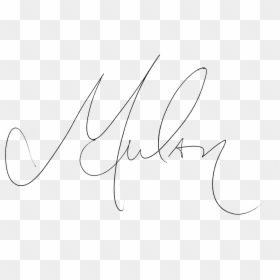 Line Art, HD Png Download - fake signature png