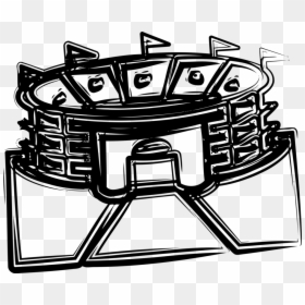 Stadium Sports Arena Black And - Stadium Black And White Clipart, HD Png Download - vignette overlay png