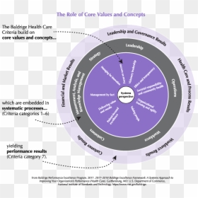 2017-2018 Baldrige Framework Role Of Core Values And - Role Of Core Values And Concepts, HD Png Download - values png
