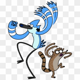 Transparent Goanimate Characters Png - Regular Show Mordecai And Rigby, Png Download - rigby png