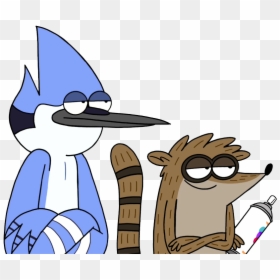 Regular Show Tumblr - Famous Cartoon Blue Bird, HD Png Download - rigby png