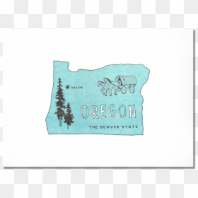 Oregon State Print - Pine, HD Png Download - oregon state png