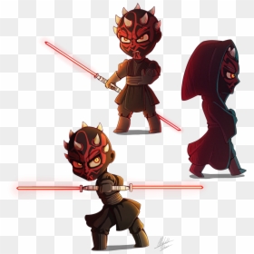 Transparent Star Wars Digital Clipart - Darth Maul Fan Art, HD Png Download - darth sidious png