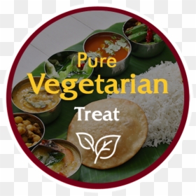 Andhra Meals In Banana Leaf, HD Png Download - veg dishes png