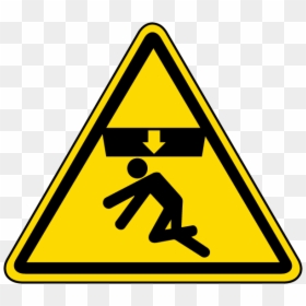 Body Crush Warning Label - Overhead Crane Warning Sign, HD Png Download - danger sign skull png
