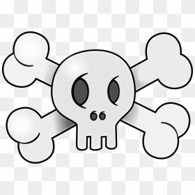 Pirate Skull Cartoon Png, Transparent Png - danger sign skull png