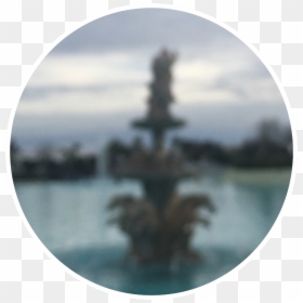 #png #pngstickers #fountain #blurry Very Old Fountain - Reflection, Transparent Png - blurry transparent png