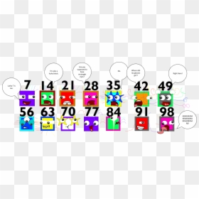 Transparent Lucky Block Png - Numberblocks 6 To 10, Png Download - lucky block png