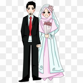 Transparent Muslim Png - Wedding Kartun Muslim Png, Png Download - wedding cartoon png