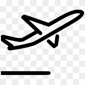 Flight Departure Airport Airplane - Transparent Flight Icon Png, Png Download - airplane icon vector png