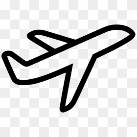 Transparent Airplane Outline Png - Airplane Icon Png Free, Png Download - airplane icon vector png