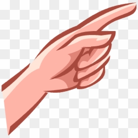 Fingers Clipart Air - Finger Pointing In The Air, HD Png Download - pointing hand clip art png