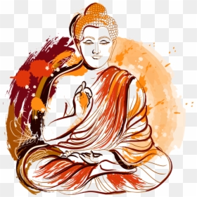 Painted Illustration Buddhism Vector Buddha Lord Gautama - Vector Buddha Png, Transparent Png - buddha face png