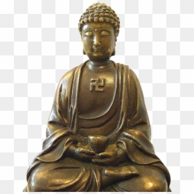 Buddha With Swastika, HD Png Download - buddha face png