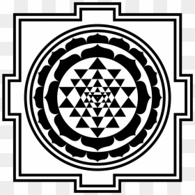 Sacred Geometry Shri Yantra, HD Png Download - shri symbol png
