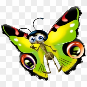 Funny Cartoon Images Clip - Butterfly Clip Art Funny, HD Png Download - butterfly cartoon png