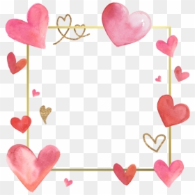 #love #frames #frame #borders #border #hearts #heart, HD Png Download - love borders and frames png