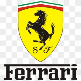 Ferrari Logo Black And White, HD Png Download - ferrari car logo png