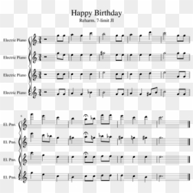 If You Big Bang Flute Sheet Music, HD Png Download - happy 1st birthday text png
