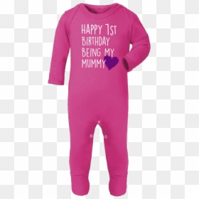 Long-sleeved T-shirt, HD Png Download - happy 1st birthday text png