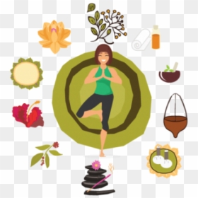 Go Through Ayurveda To Release Your Stress - Rangoli Related To Ayurveda, HD Png Download - ayurveda symbol png