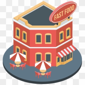 Clip Art Fast Food Restaurant Clipart - Fast Food Restaurant Png, Transparent Png - restaurant clipart png