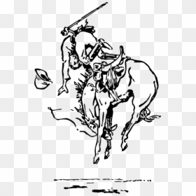 Mustang Bucking Coloring Book Bronco Drawing - Bucking Horse Drawing, HD Png Download - shivaji maharaj png image