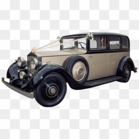 Grace, Our Latest Vintage Wedding Car, The Ultimate - Vintage Rolls Royce Png, Transparent Png - wedding car png