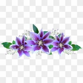 Purple Flower Gif Png, Transparent Png - flowers buke png