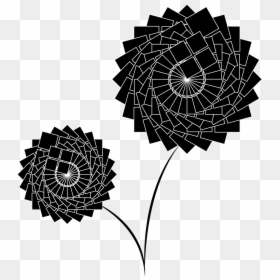 Flowers Black Flowers 2 Bunches Free Photo - Vector Vintage Trash, HD Png Download - flowers black vector png