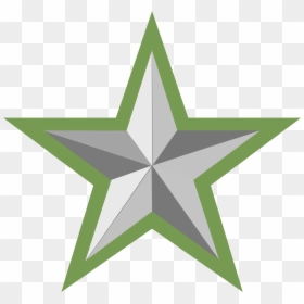 Silver Star With Green Border - Kappa Kappa Psi Road To Wisdom, HD Png Download - green border design png