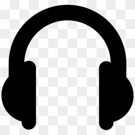 Big Headphones - Headphones Black And White Png, Transparent Png - headphone logo png