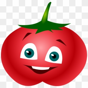 Cartoon Tomato, HD Png Download - tomato cartoon png