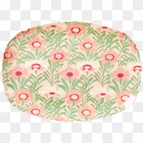 Rice Rectangular Melamine Plate , Png Download - Rice Rectangular Melamine Plate With Vintage Florals, Transparent Png - rice plate png