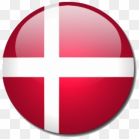 Round Denmark Flag Png Image Background - Denmark Flag Transparent, Png Download - round png image