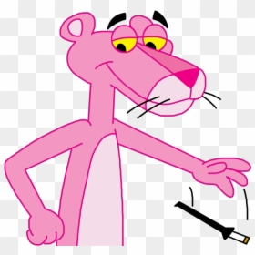 Pink Panther Clipart Smoking - Pink Panther Smoking, HD Png Download - dust smoke png