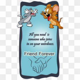 Tom Jerry Friendship Card - Friendship Tom And Jerry Quotes, HD Png Download - friends quotes png