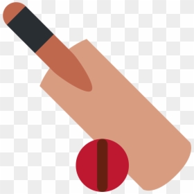 Cricket Bat And Ball - Twitter Cricket Bat Emoji, HD Png Download - cricket bat ball png