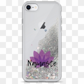 Avocadista Namaste Yoga Liquid Glitter Iphone Case - Painting Butterfly On Mobile Cases, HD Png Download - namaste images png