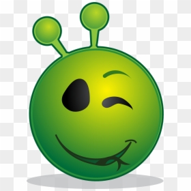 Alien Face Wink, HD Png Download - wink smiley png