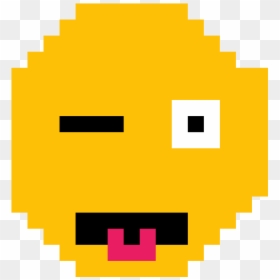 Pixel Art Youtube Logo, HD Png Download - wink smiley png