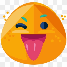 Transparent Wink Face Png - Portable Network Graphics, Png Download - wink smiley png