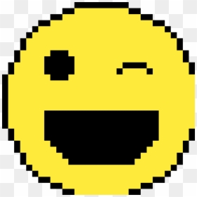 Spreadsheet Pixel Art Emoji, HD Png Download - wink smiley png